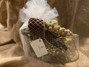 Holiday Sleigh Gift Basket